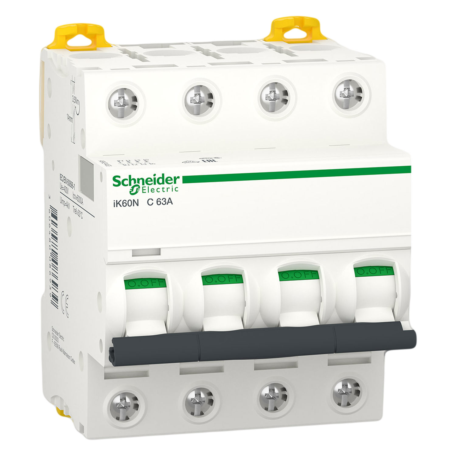 Interruptor Termomagnético A9K24 4x63A 6kA Curva C Schneider Electric