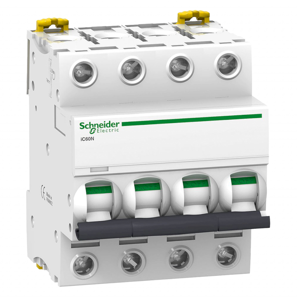 [27805] Interruptor Termomagnético A9F74 4x25A 10kA Curva C Schneider Electric