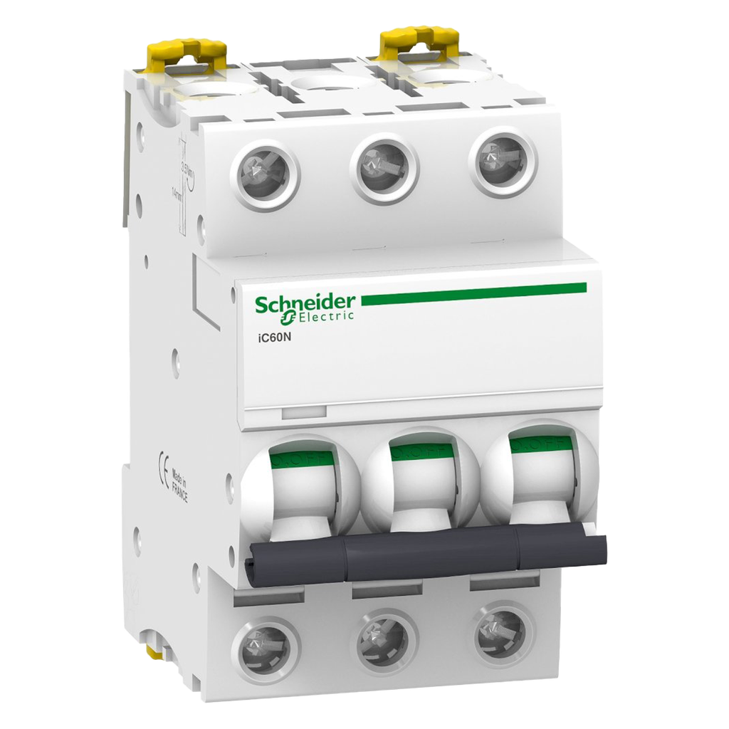 Interruptor Termomagnético A9F75 3x50A 10kA Curva D Schneider Electric