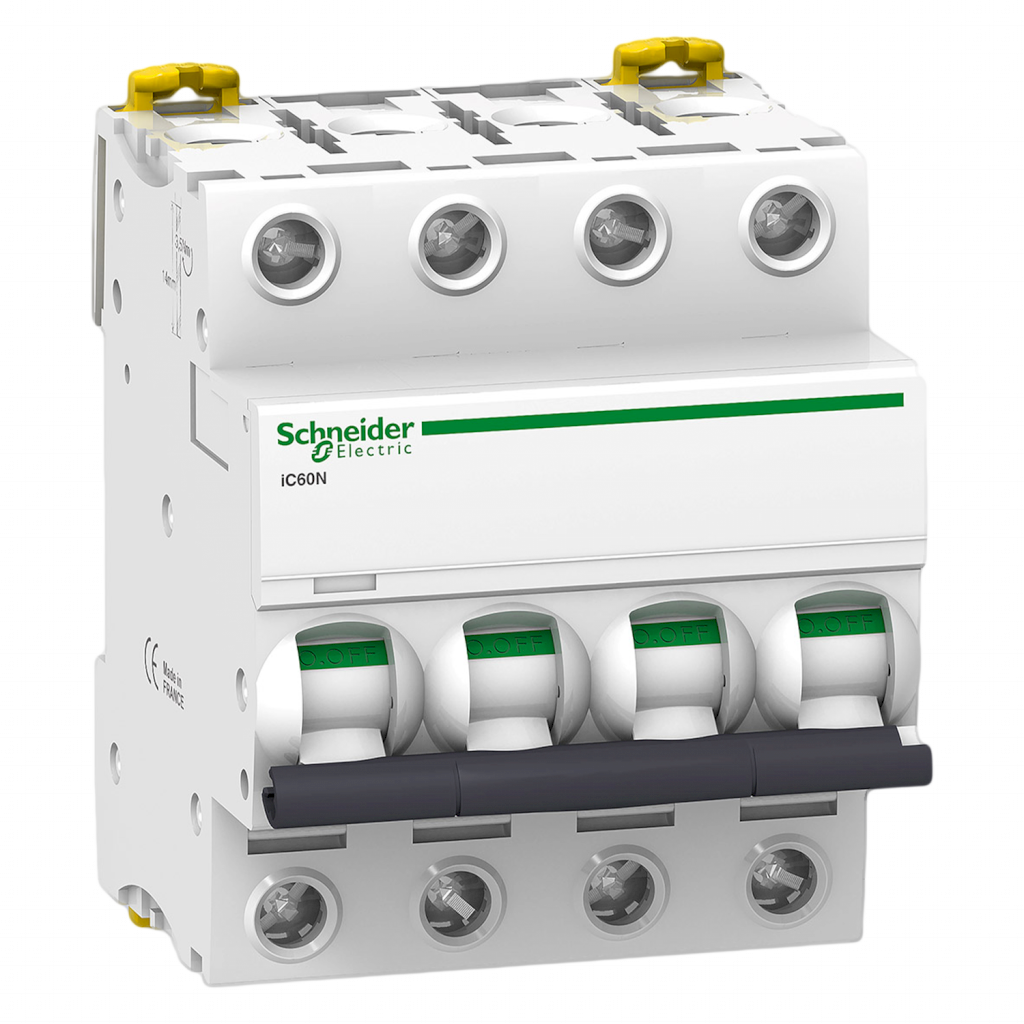 Interruptor Termomagnético A9F75 4x32A 10kA Curva D Schneider Electric