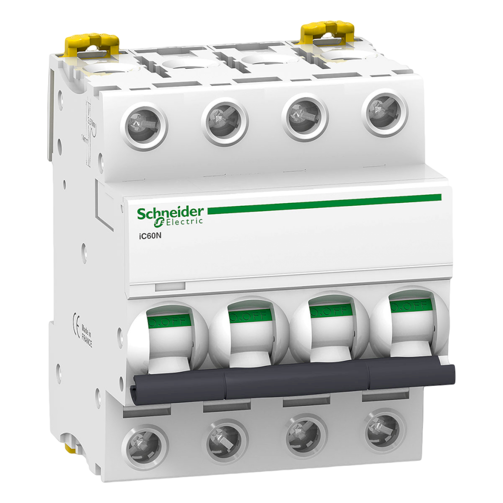 [27861] Interruptor Termomagnético A9F75 4x63A 10kA Curva D Schneider Electric