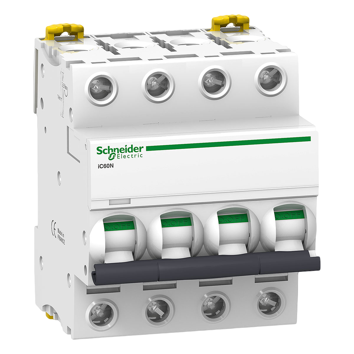 Interruptor Termomagnético A9F75 4x63A 10kA Curva D Schneider Electric