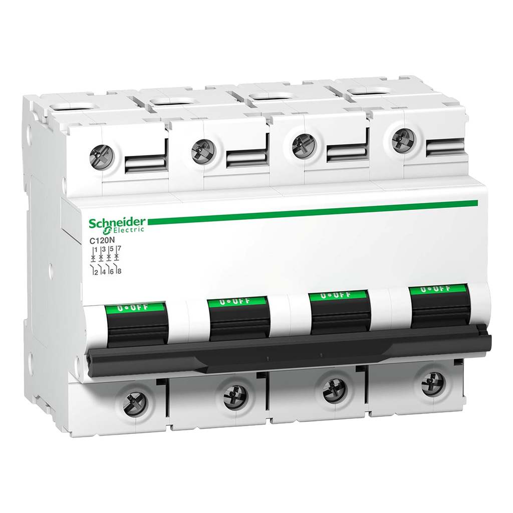 [30885] Interruptor Termomagnético A9N18 4x125A 10kA Curva D Schneider Electric