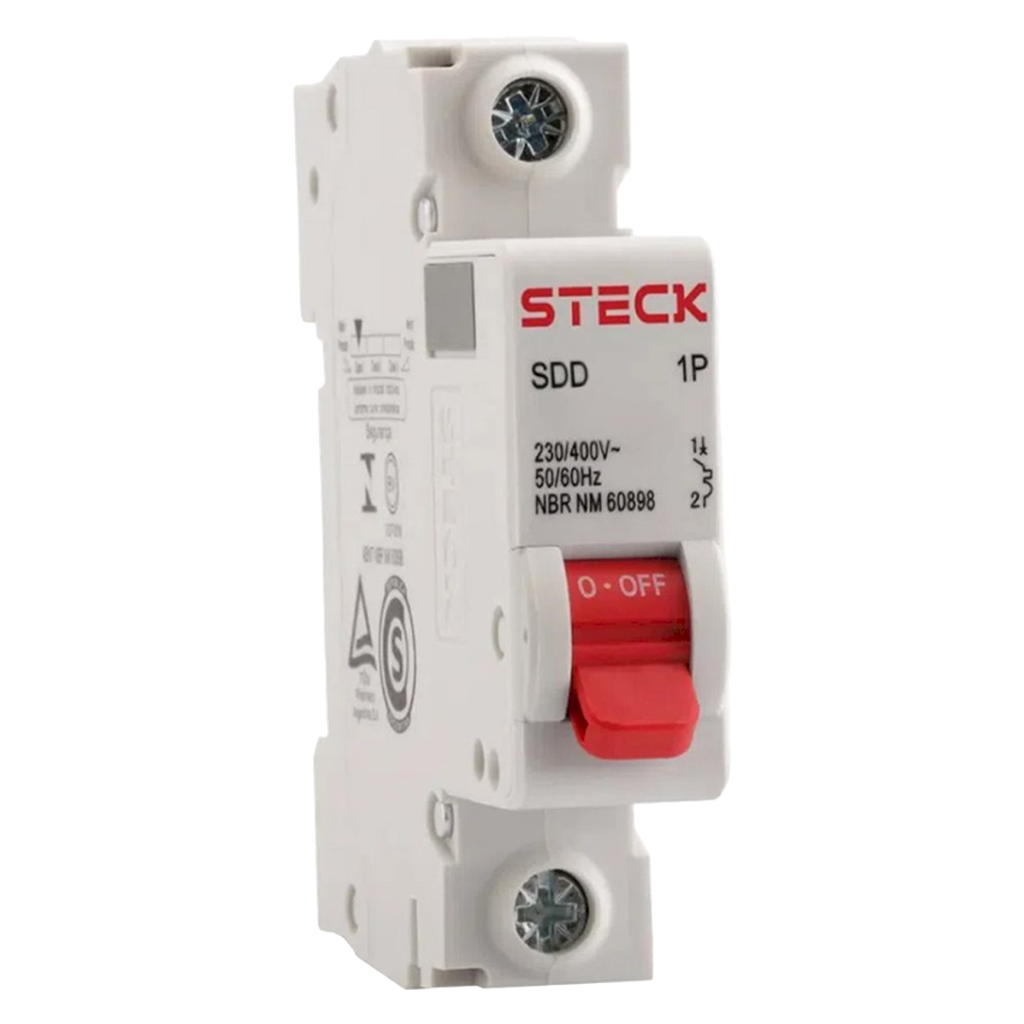 [31643] Interruptor Termomagnético SDD61 1x20A 3kA Curva C Steck Electric