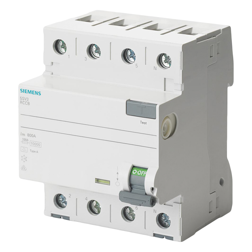 Interruptor Diferencial 5SV33 4x40A 30mA Inmunizado Siemens