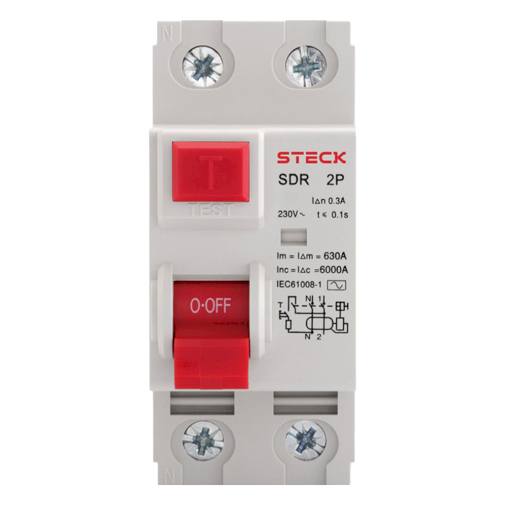 [31674] Interruptor Diferencial SDR22 2x25A 300mA Steck Electric