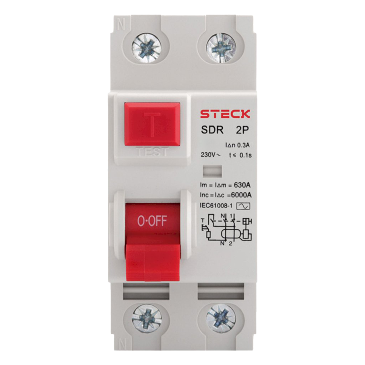 Interruptor Diferencial SDR22 2x25A 300mA Steck Electric