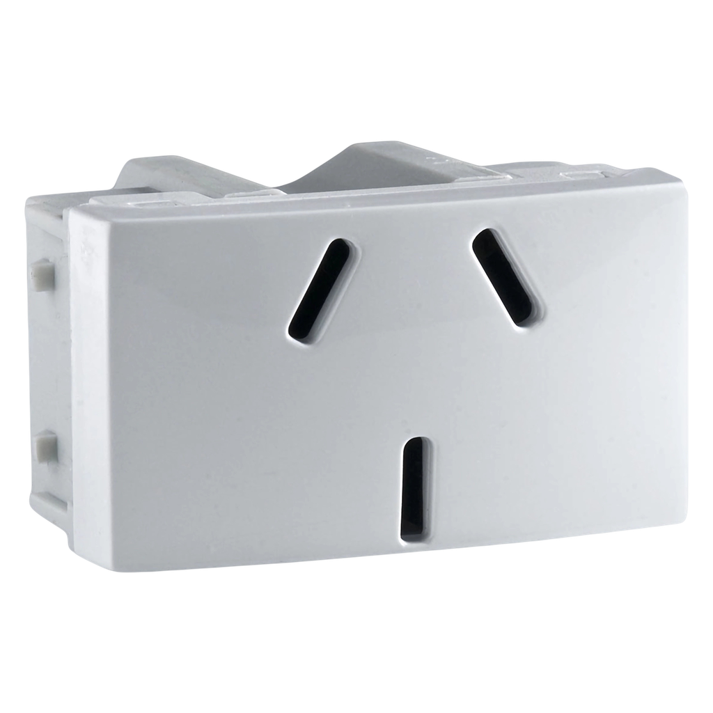 [26991] Toma C/Tierra Base 10A 220V Blanco Schneider Electric