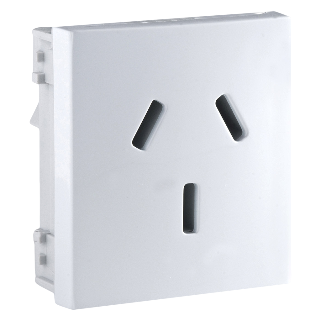 [31328] Toma C/Tierra Base 20A 220V Blanco Schneider Electric