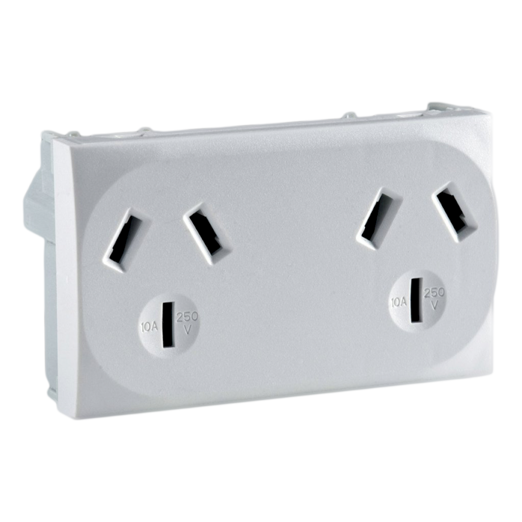 Toma Doble C/Tierra Roda 10A 250V Blanco Schneider Electric