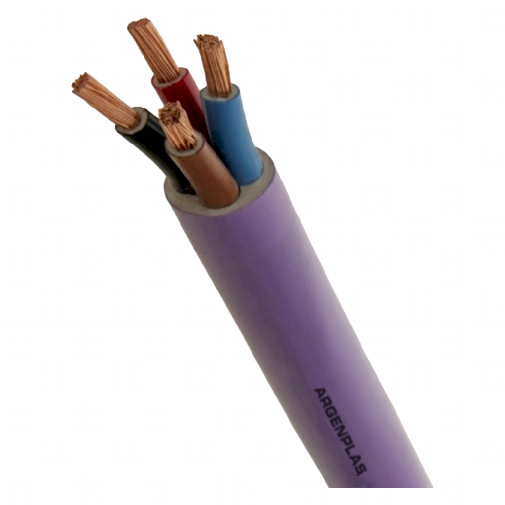[19630] Cable Subterraneo 4x10mm2 52A PVC Violeta Argenplas