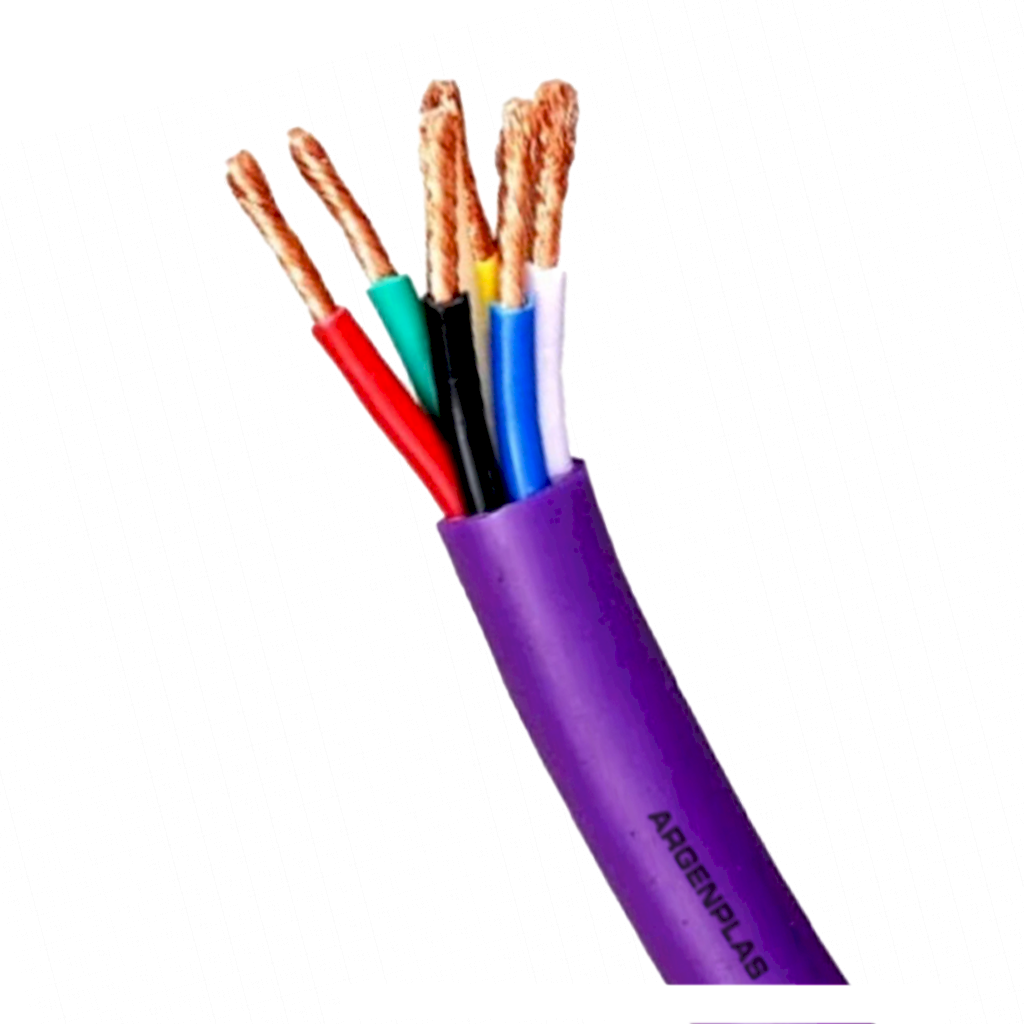 Cable Subterraneo 7x1,5mm2 10A PVC Violeta Argenplas