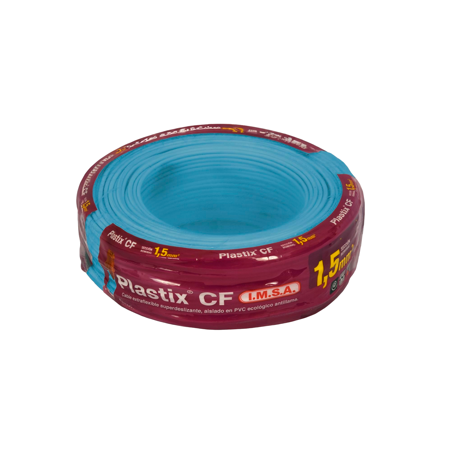 Cable Unipolar 1,50mm2 PVC Celeste (x 100Mts) Imsa