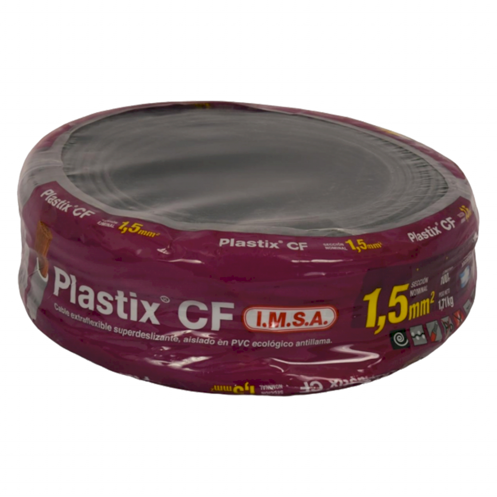 CABLE UNIPOLAR 1,50mm² PVC NEGRO IMSA (x 100M) JPF100015CNR