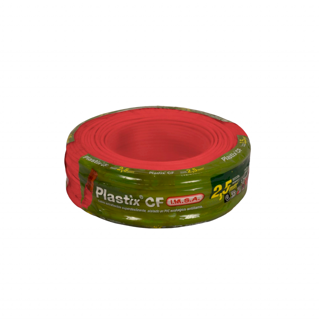 CABLE UNIPOLAR 2,50mm² PVC ROJO IMSA (x 100M) JPF100025CRR