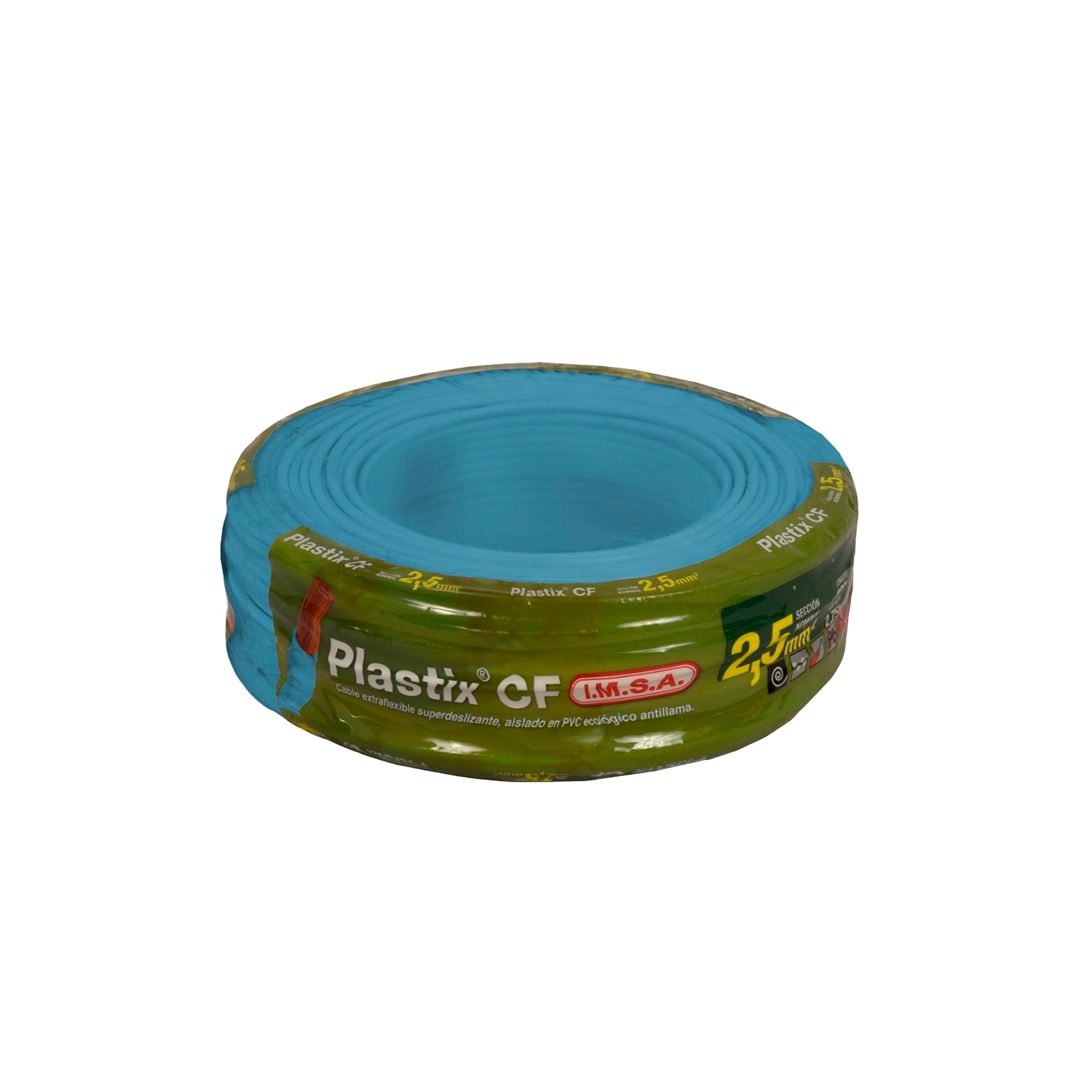 Cable Unipolar 2,50mm2 PVC Celeste (x 100Mts) Imsa