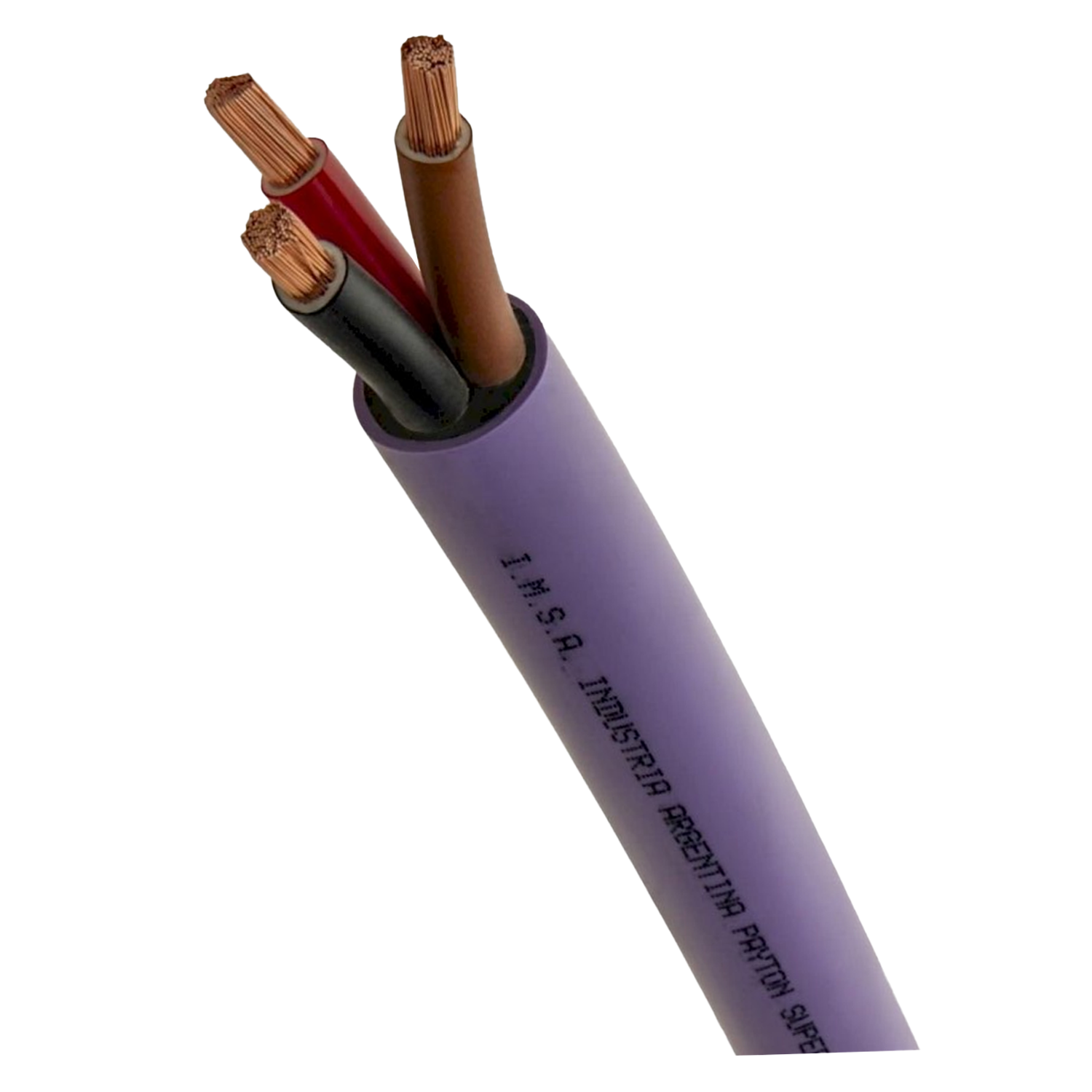 Cable Subterraneo 3x4mm2 28A PVC Violeta Imsa