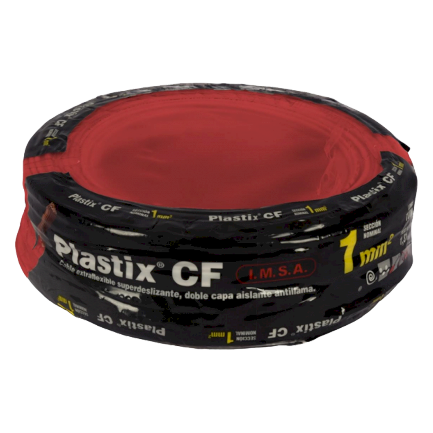 [23163] Cable Unipolar 1mm2 PVC Rojo (x 100Mts) Imsa