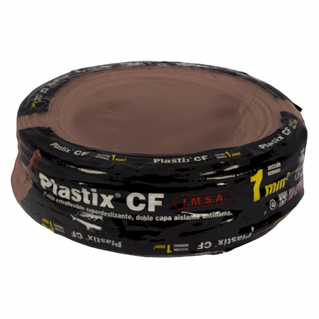 [23164] CABLE UNIPOLAR 1mm² PVC MARRON IMSA (x 100M) JPF100010CMR