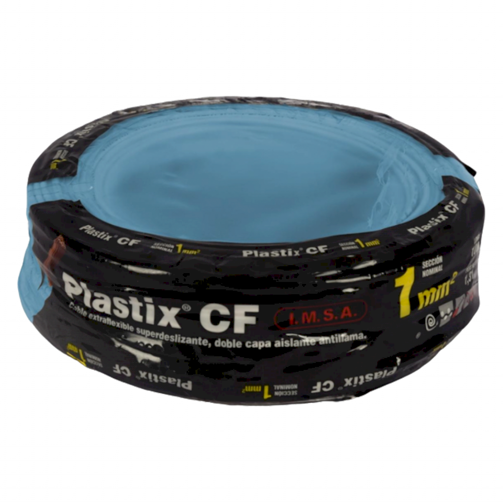 CABLE UNIPOLAR 1mm² PVC CELESTE IMSA (x 100M) JPF100010CCR