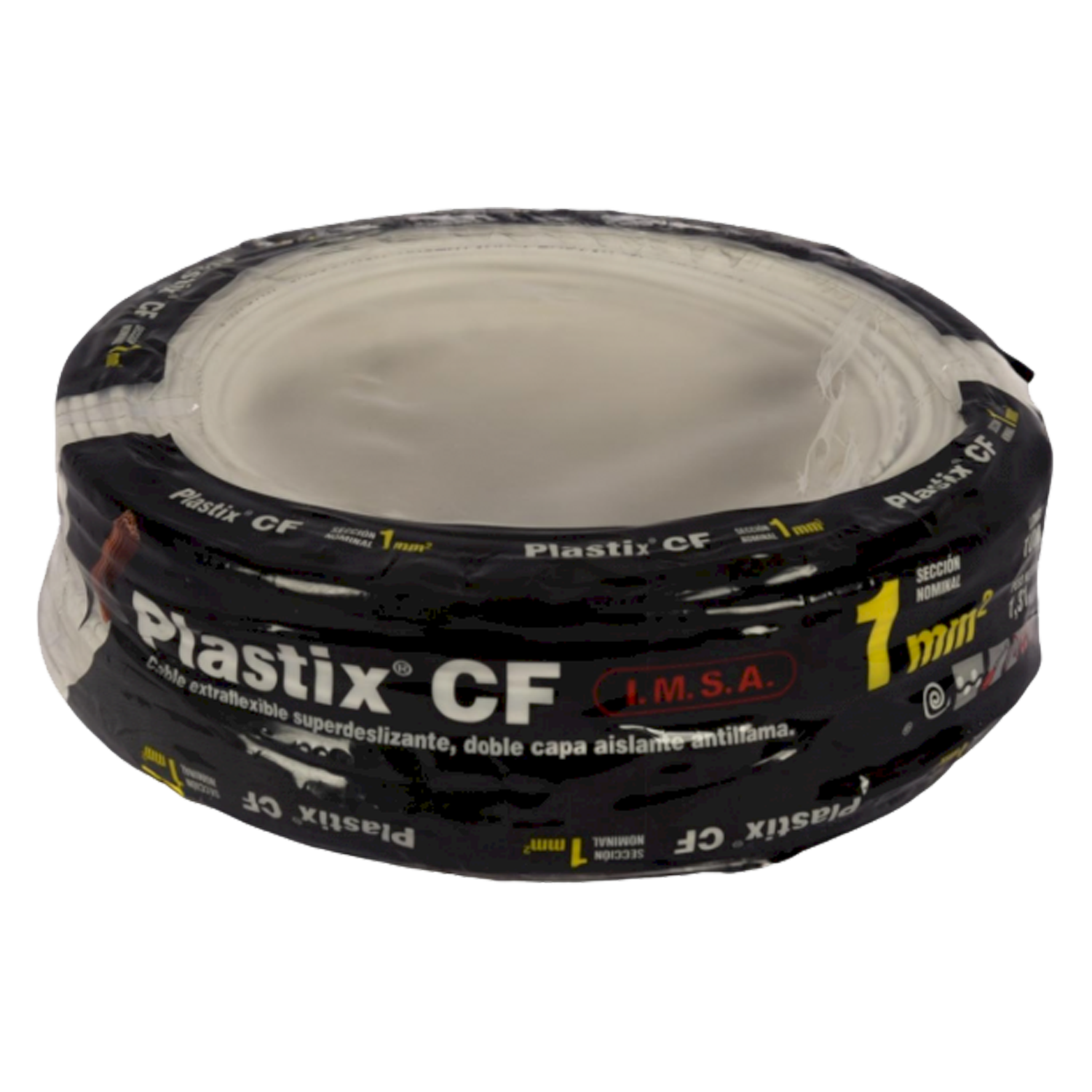 [23166] Cable Unipolar 1mm2 PVC Blanco (x 100Mts) Imsa