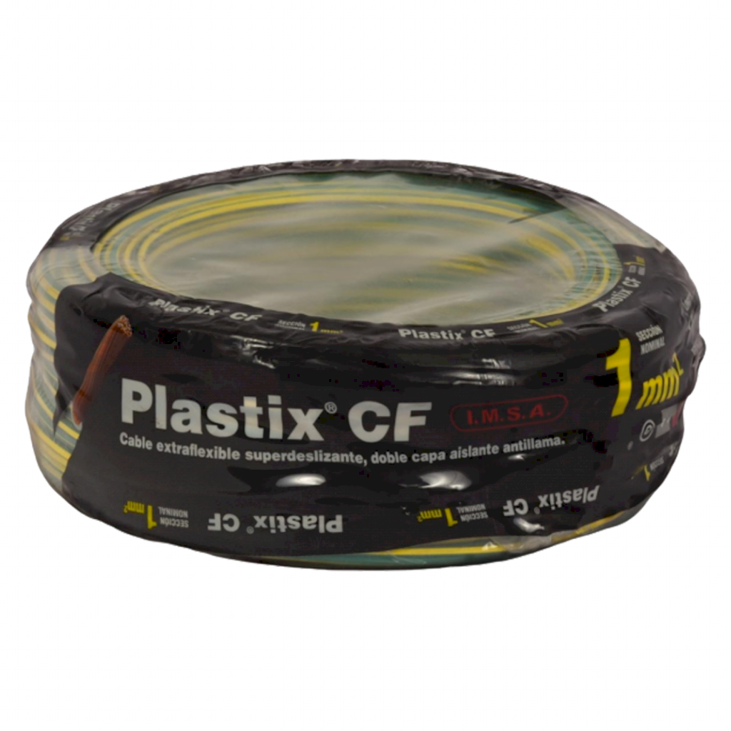 Cable Unipolar 1mm2 PVC Verde/Amarillo (x 100Mts) Imsa