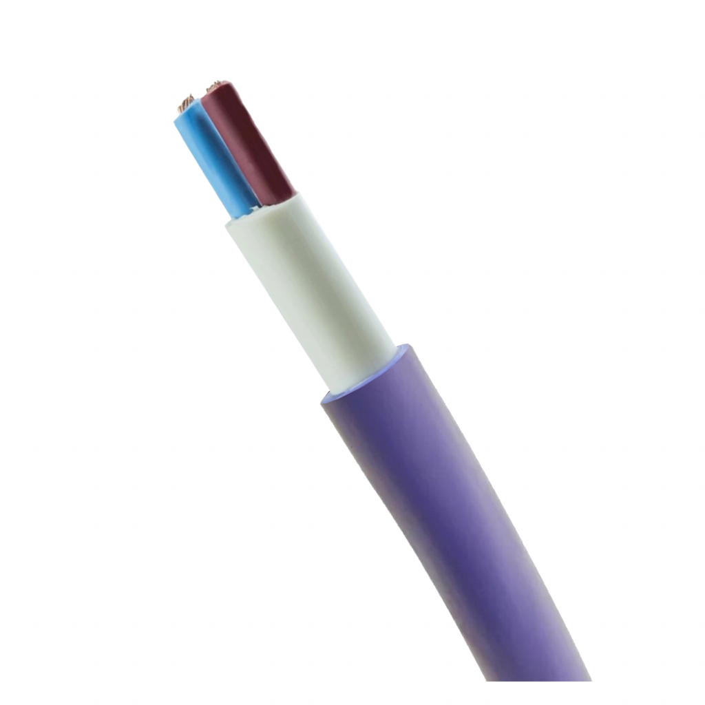 [23453] Cable Subterraneo 2x4mm2 35A PVC Violeta Argenplas