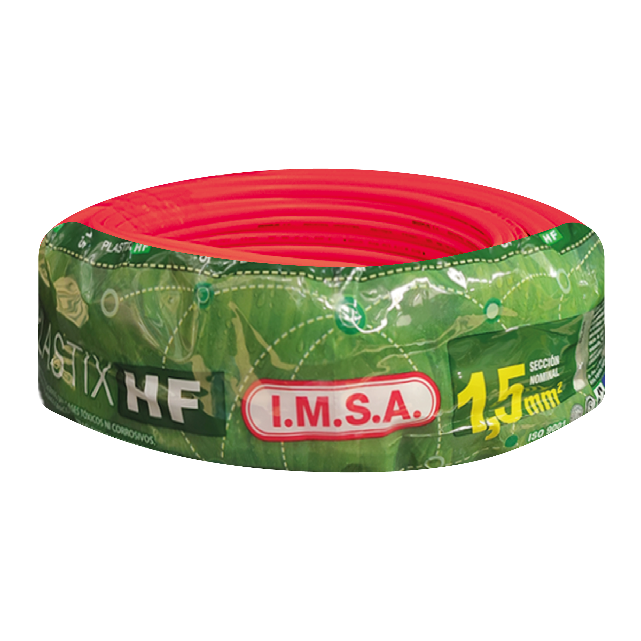 [26801] Cable Unipolar 1,50mm2 LS0H Rojo (x 100Mts) Imsa