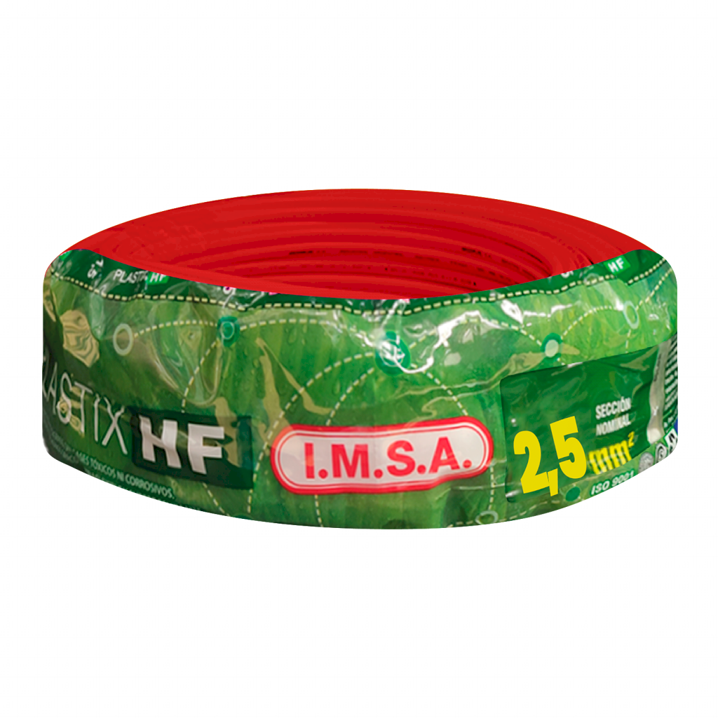 [26817] Cable Unipolar 2,50mm2 LS0H Rojo (x 100Mts) Imsa