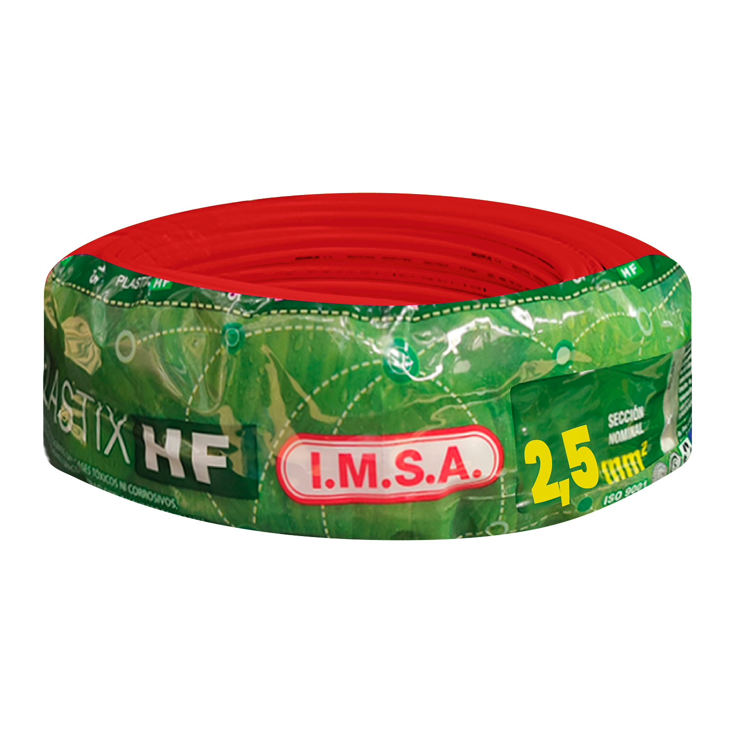 Cable Unipolar 2,50mm2 LS0H Rojo (x 100Mts) Imsa
