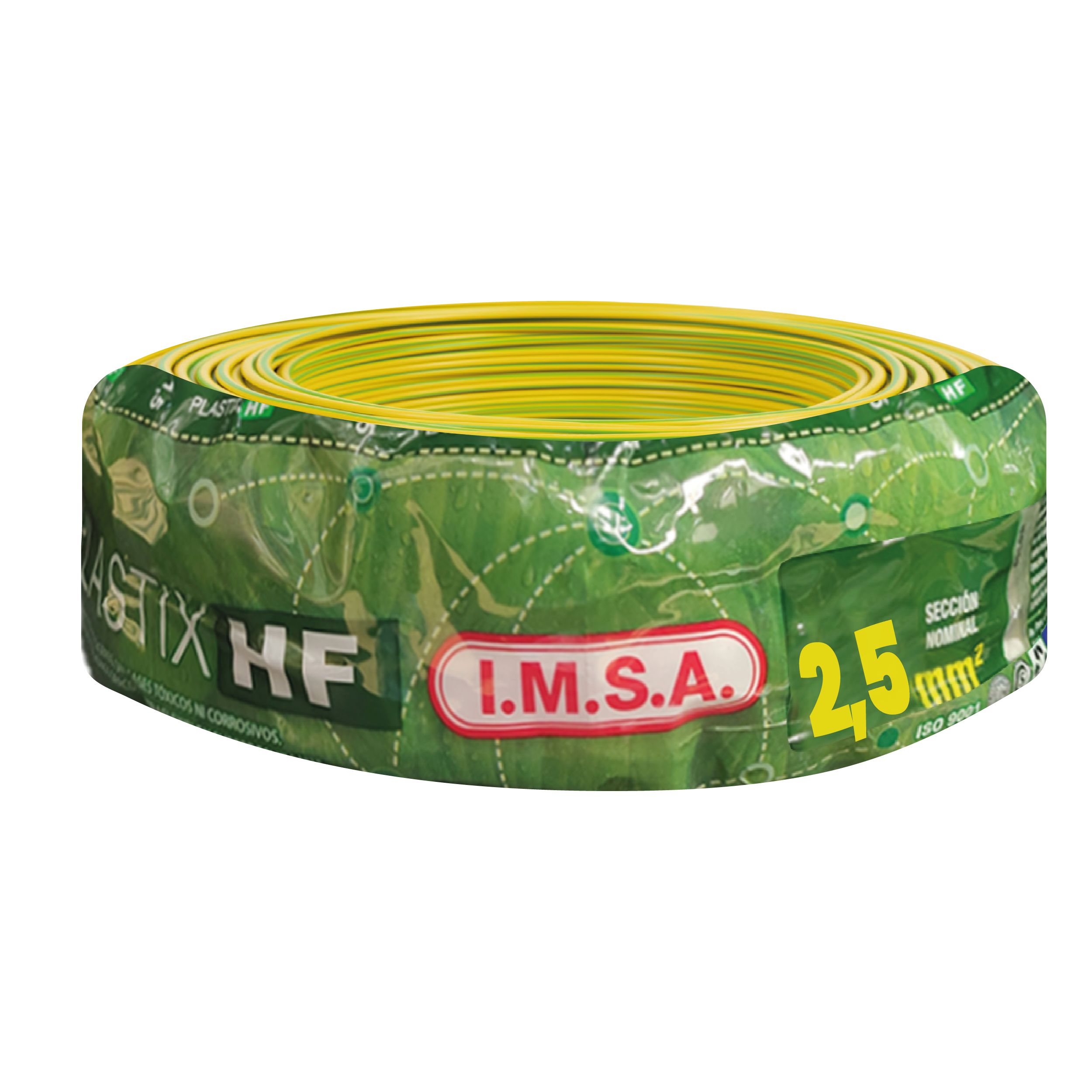 [26818] Cable Unipolar 2,50mm2 LS0H Verde/Amarillo (x 100Mts) Imsa