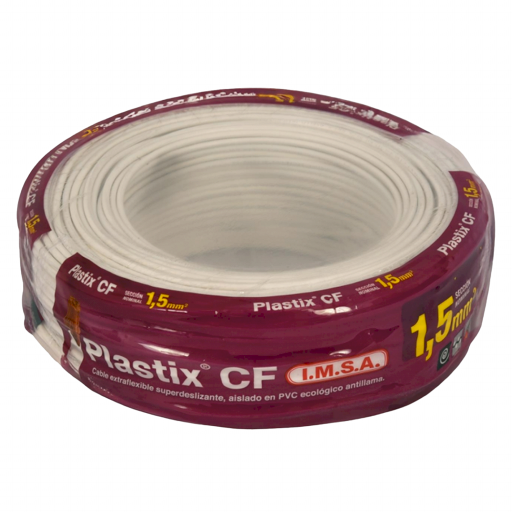 [31204] CABLE UNIPOLAR 1,50mm² PVC BLANCO IMSA (x 30M) JPF100015CBT