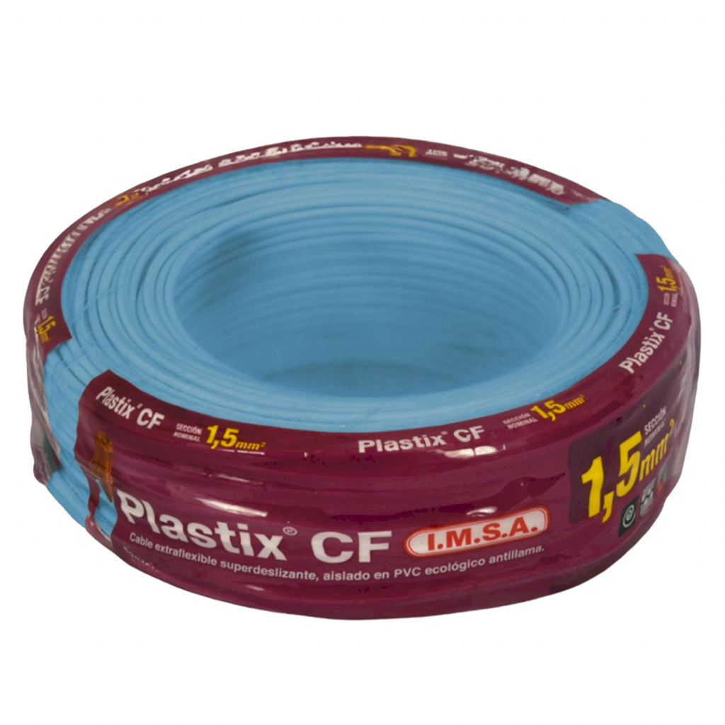 [31205] CABLE UNIPOLAR 1,50mm² PVC CELESTE IMSA (x 30M) JPF100015CCT