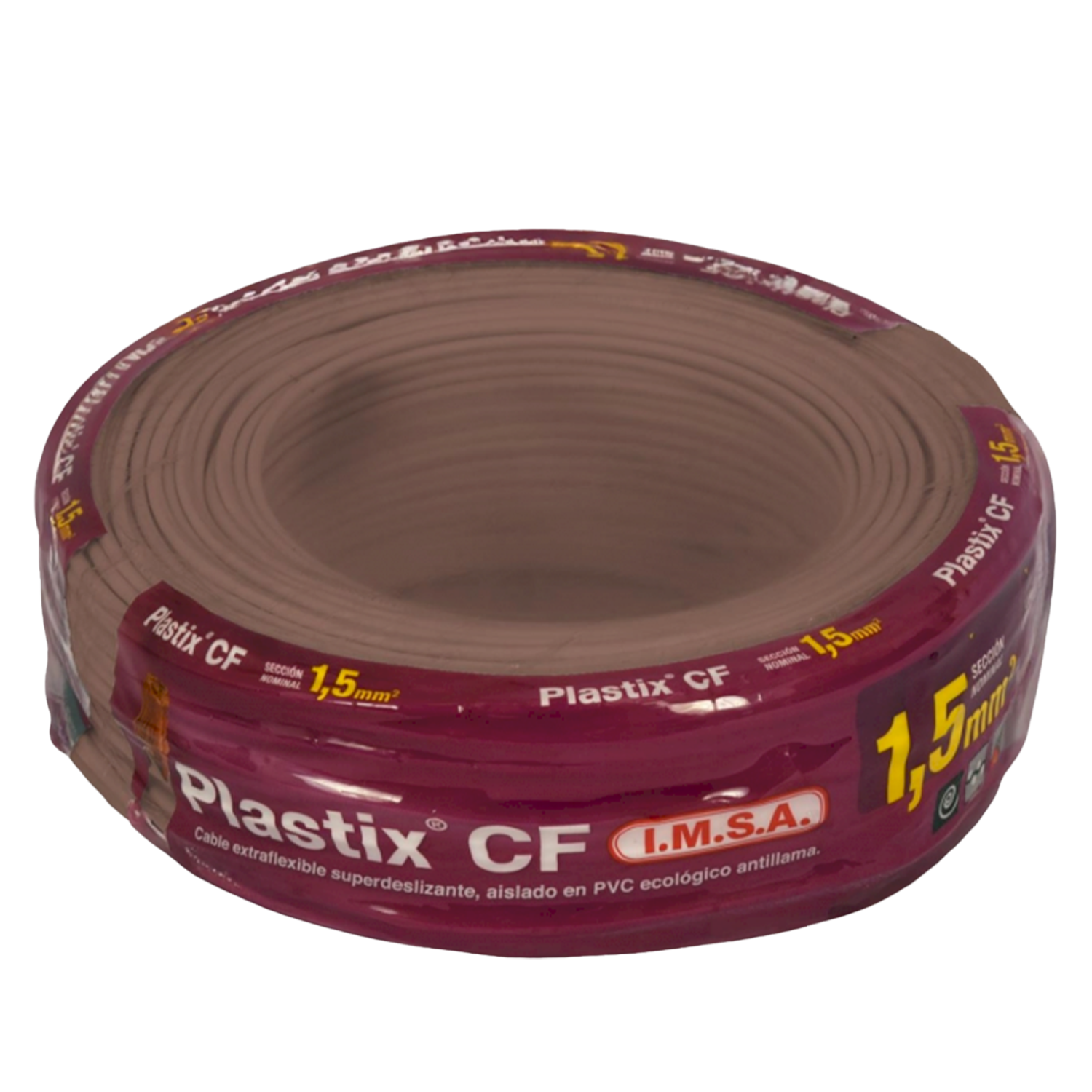 [31206] Cable Unipolar 1,50mm2 PVC Marron (x 30Mts) Imsa