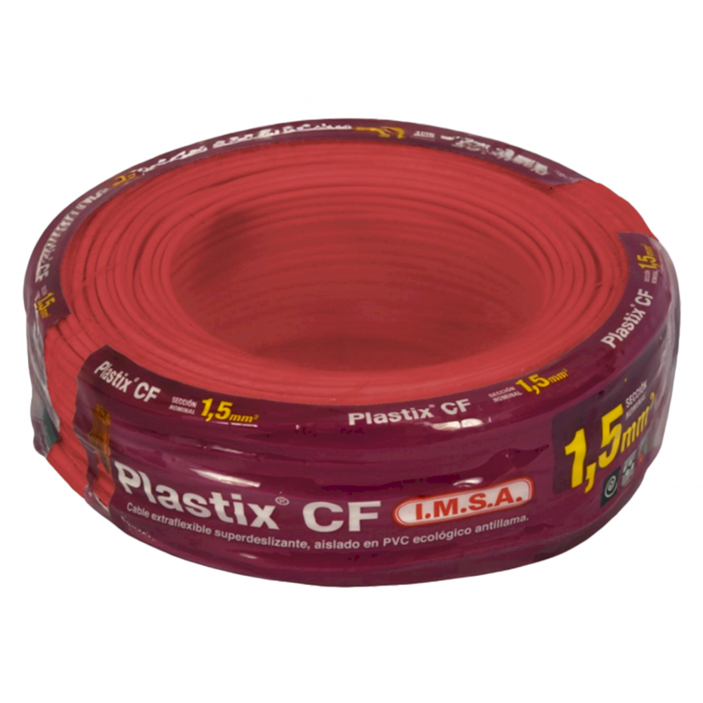 [31208] Cable Unipolar 1,50mm2 PVC Rojo (x 30Mts) Imsa