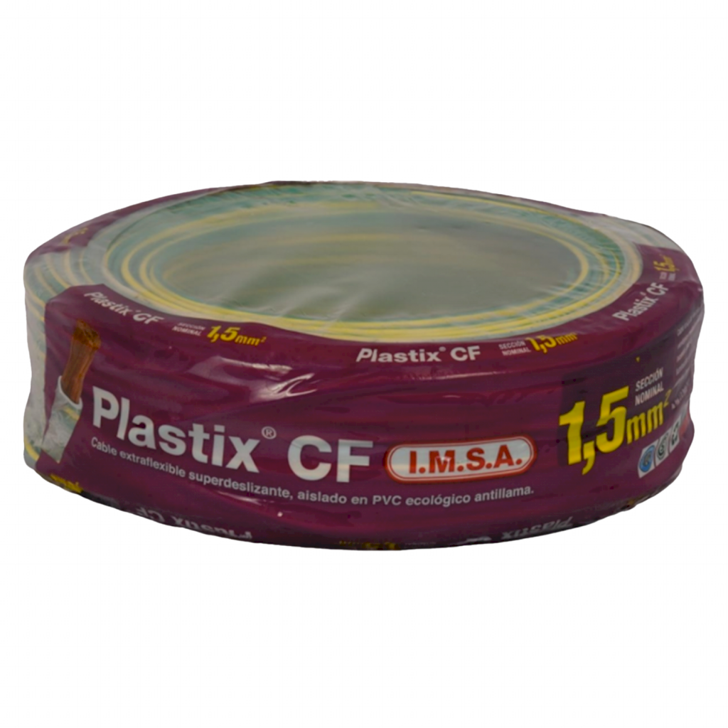 CABLE UNIPOLAR 1,50mm² PVC VER/AMA IMSA (x 30M) JPF100015CXT