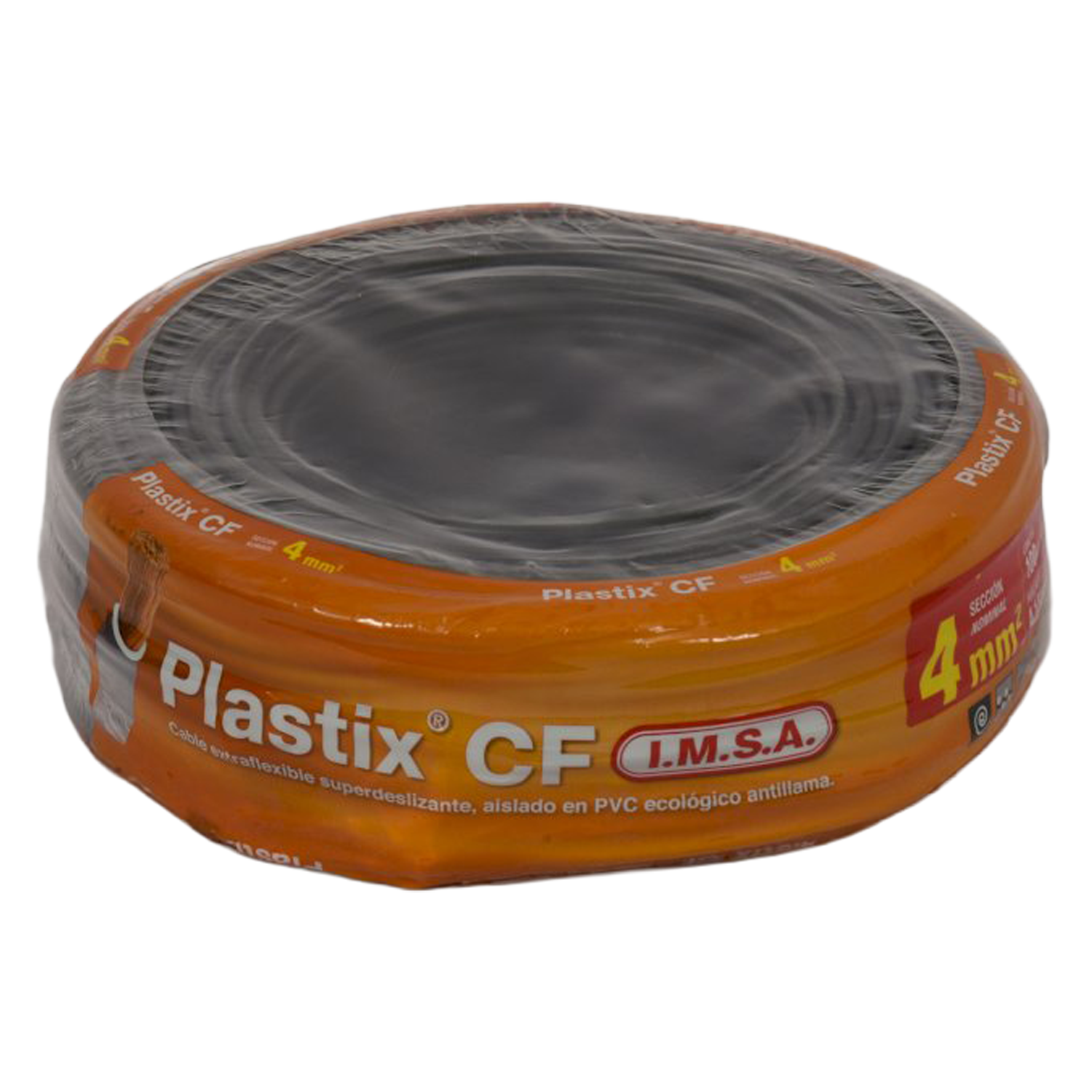 Cable Unipolar 4mm2 PVC Negro (x 100Mts) Imsa