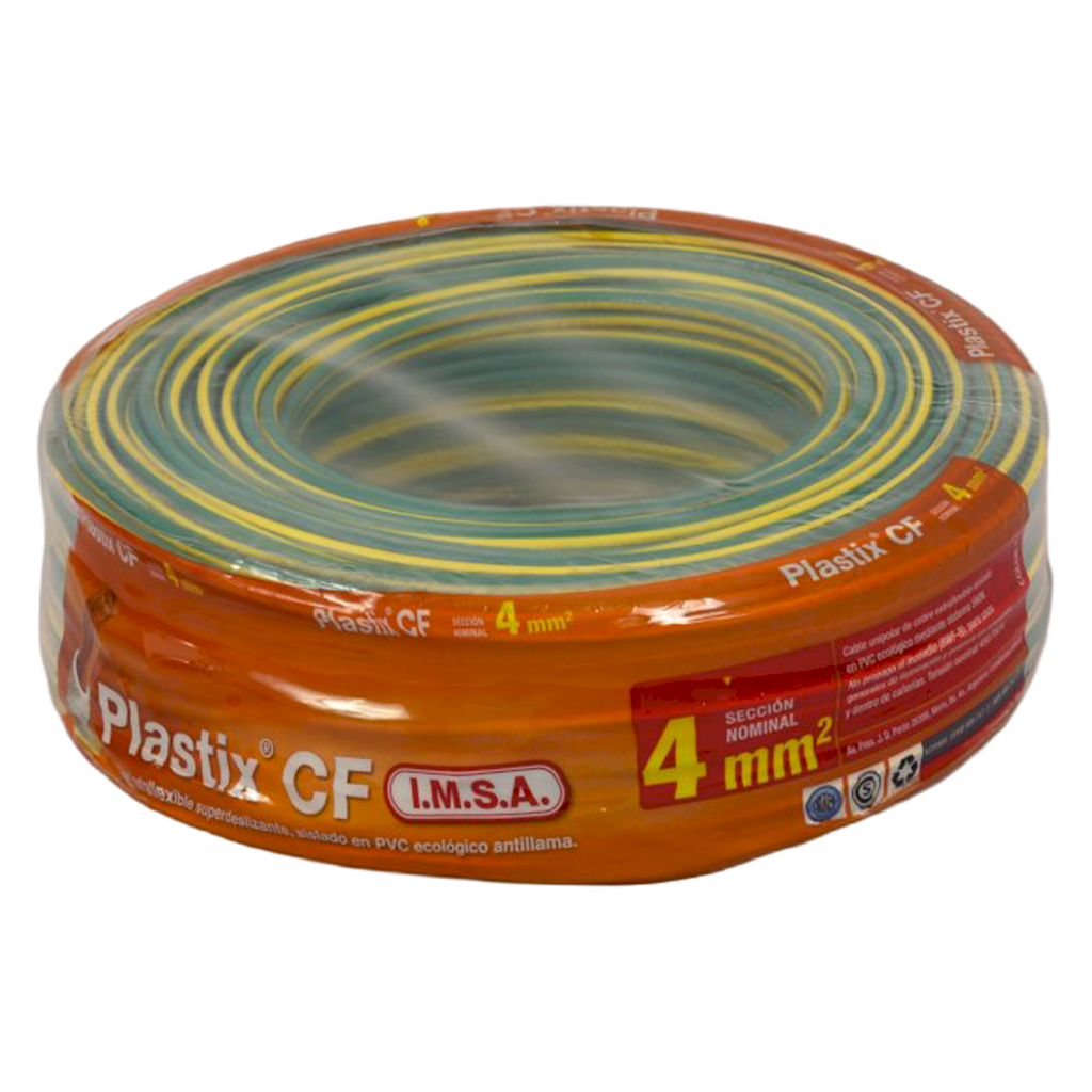 CABLE UNIPOLAR 4mm² PVC VER/AMA IMSA (x 100M) JPF100040CXR