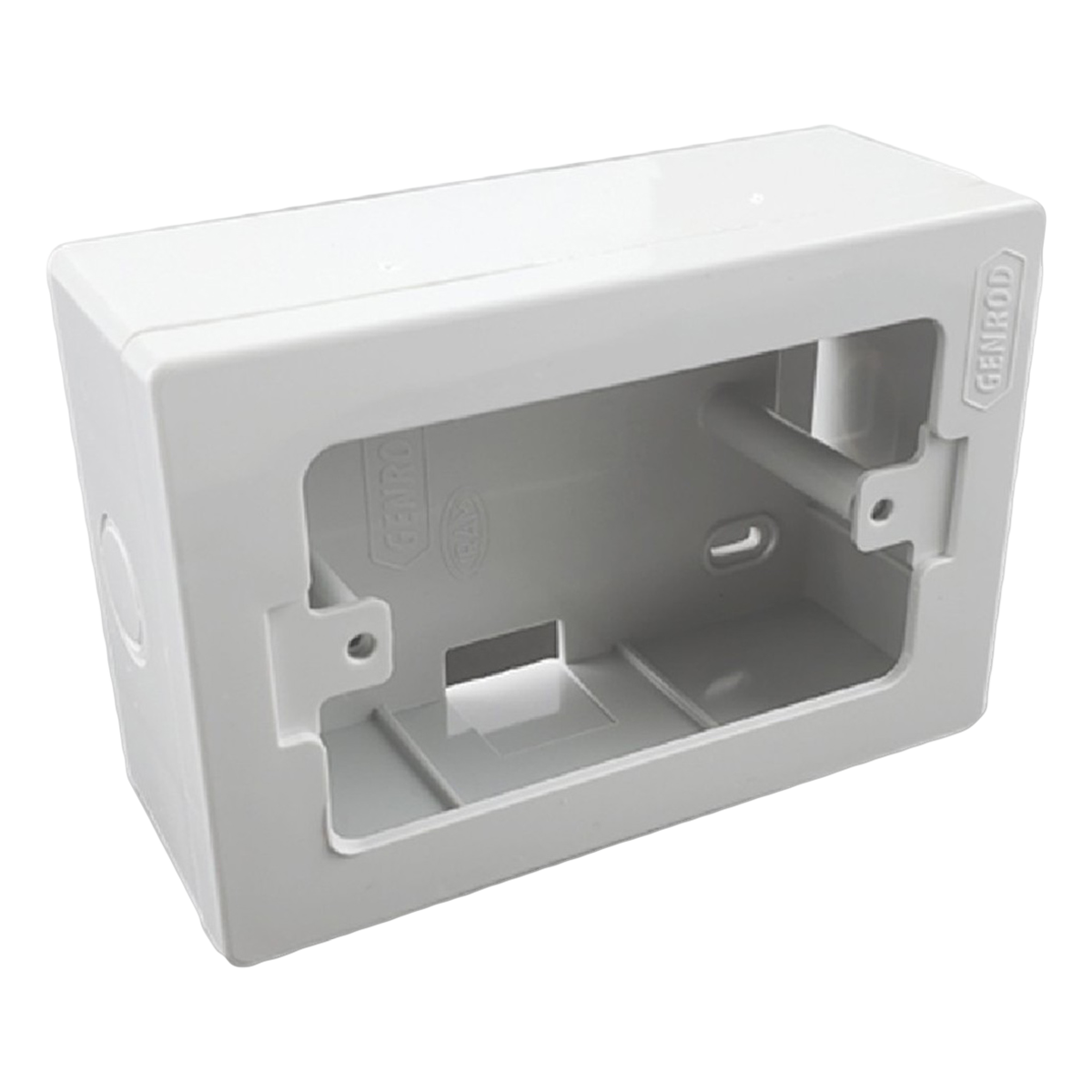 Caja Aplicar Rectangular P/Bastidor 100x50mm PVC Sistelectric