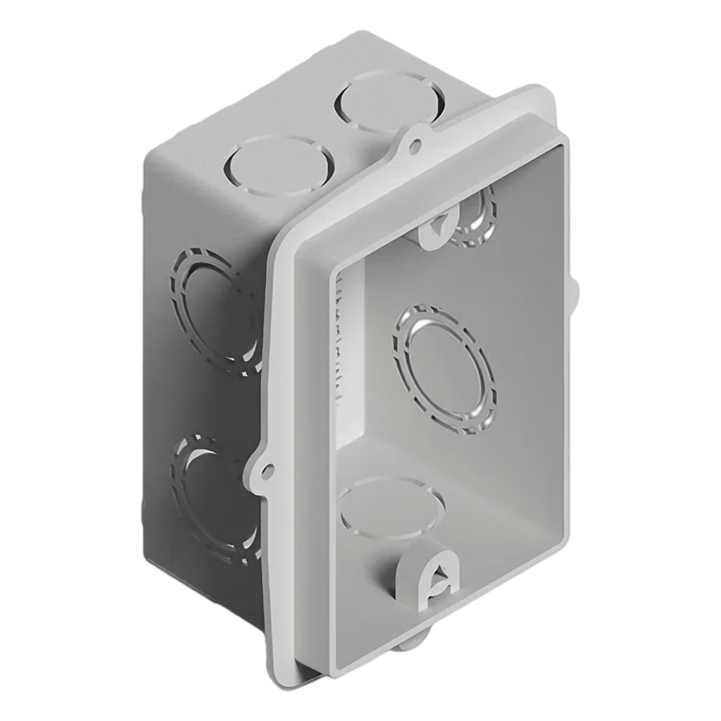 CAJA DE EMBUTIR RECTANGULAR 100x50mm PVC 02210PG-1