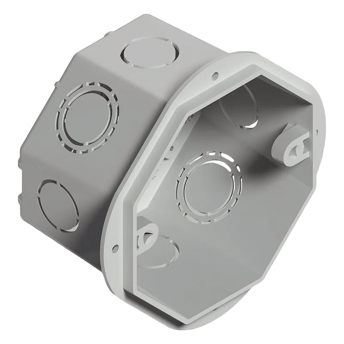 Caja de Embutir Octogonal Chica PG 90x90mm PVC Sistelectric