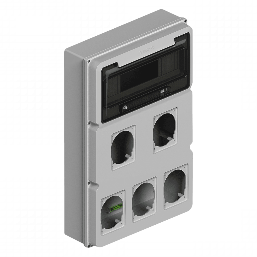 [30795] CAJA TM 12 POLOS DIN+2 MOD P/5 TOMAS ENCAPS GRIS IP65 161225G