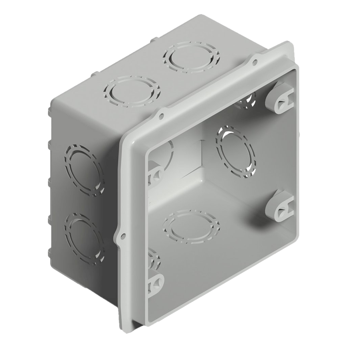 [31375] Caja de Embutir Cuadrada Grande PG 100x100mm PVC Sistelectric