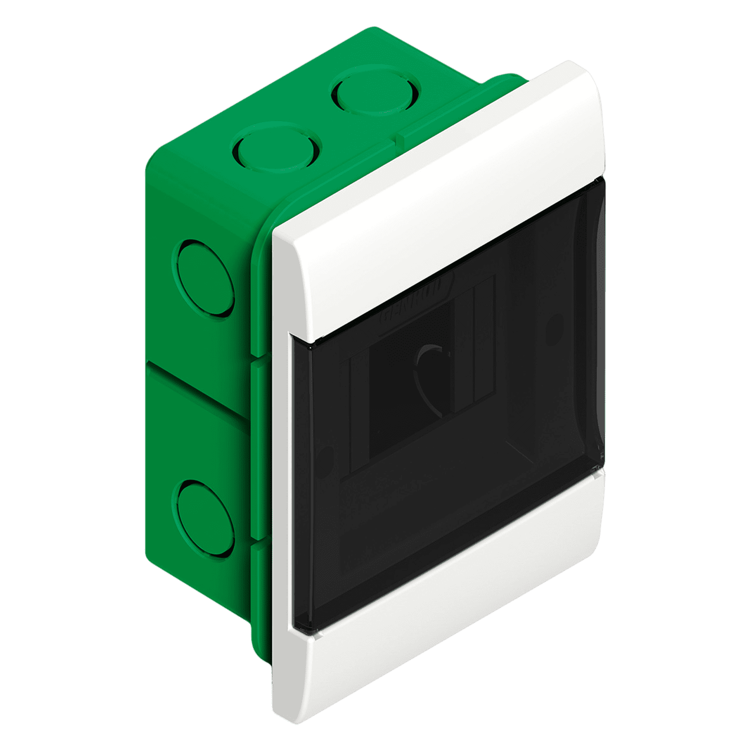 Tablero DIN PVC Embutir 4 Módulos Puerta Fume Interior IP30 Blanco Sistelectric