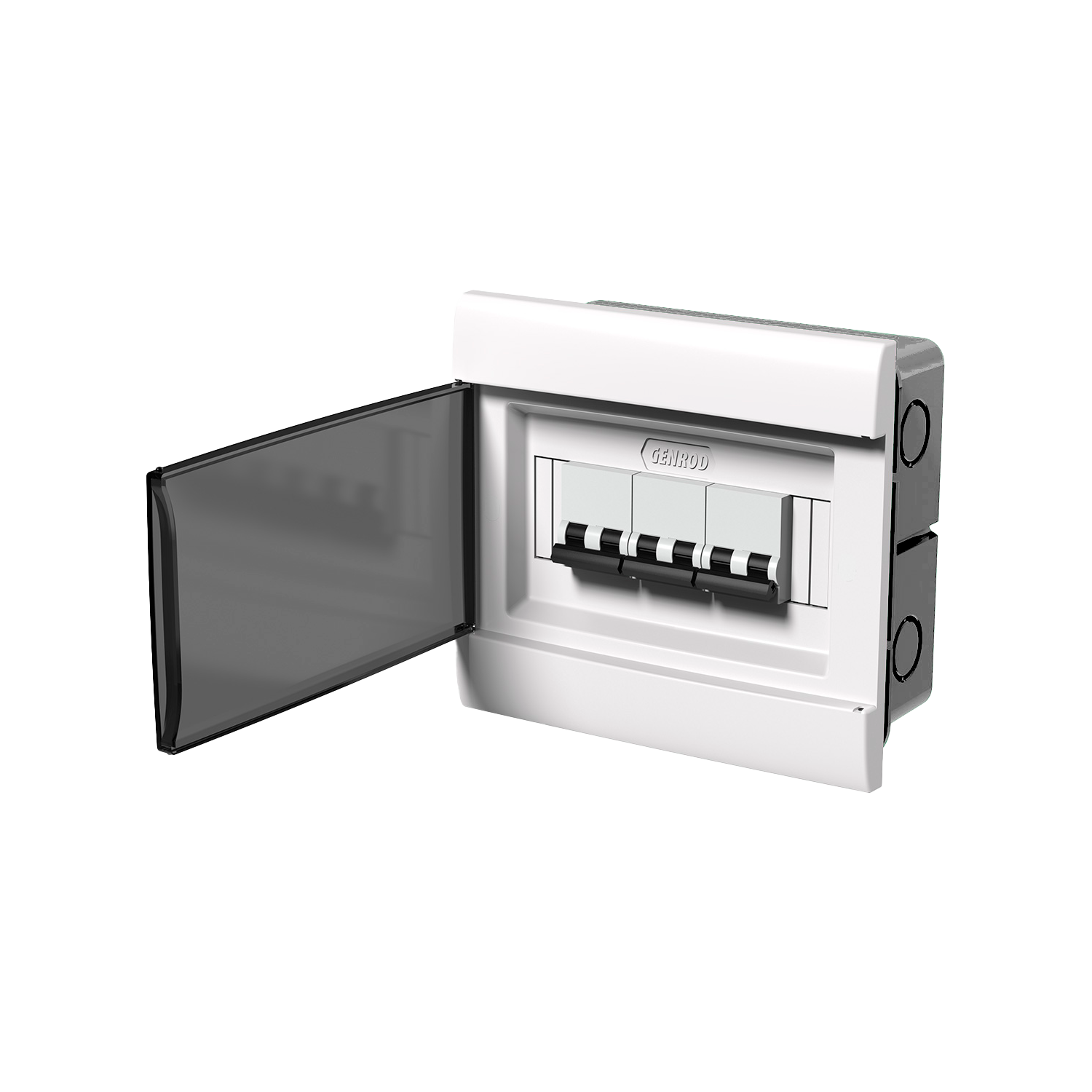 [31380] Tablero DIN PVC Embutir 8 Módulos Puerta Fume Interior IP30 Blanco Sistelectric