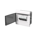 Tablero DIN PVC Embutir 8 Módulos Puerta Fume Interior IP30 Blanco Sistelectric