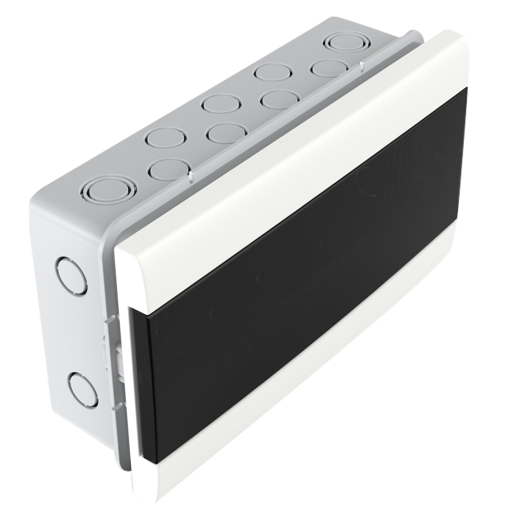 [31381] Tablero DIN PVC Embutir 12 Módulos Puerta Fume Interior IP30 Blanco Sistelectric