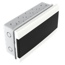 Tablero DIN PVC Embutir 12 Módulos Puerta Fume Interior IP30 Blanco Sistelectric