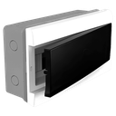 Tablero DIN PVC Embutir 16 Módulos Puerta Fume Interior IP30 Blanco Sistelectric