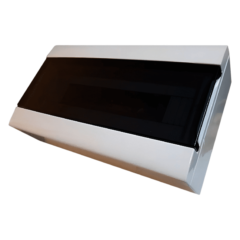 [31385] Tablero DIN Q-energy PVC Aplicar 16 Módulos Puerta Fume Interior IP30 Blanco Sistelectric